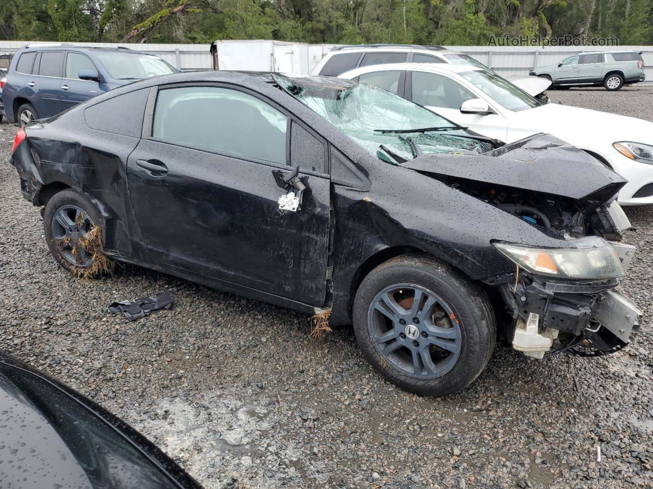 2013 Honda Civic Lx Black vin: 2HGFG3B56DH509951