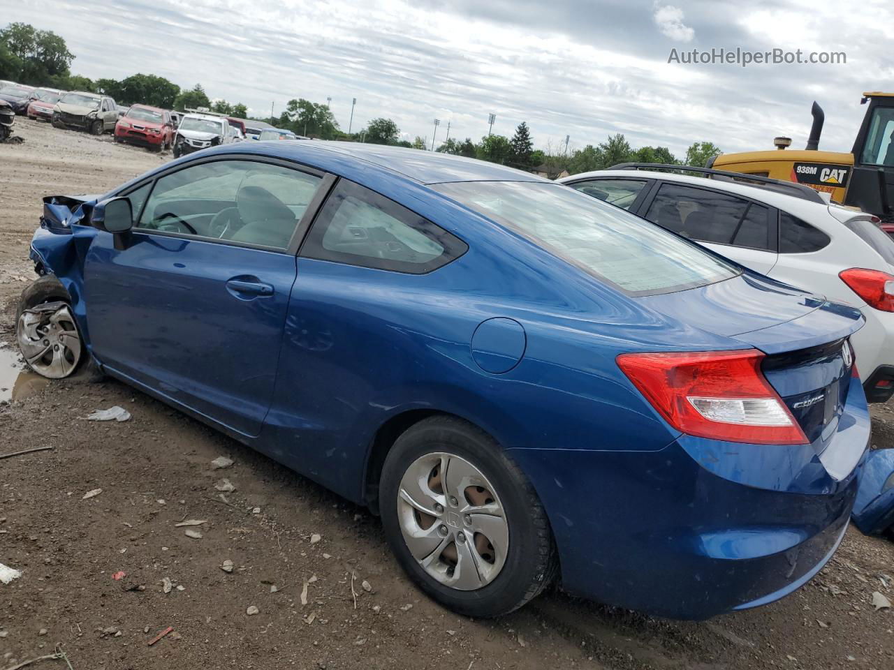 2013 Honda Civic Lx Blue vin: 2HGFG3B56DH531349