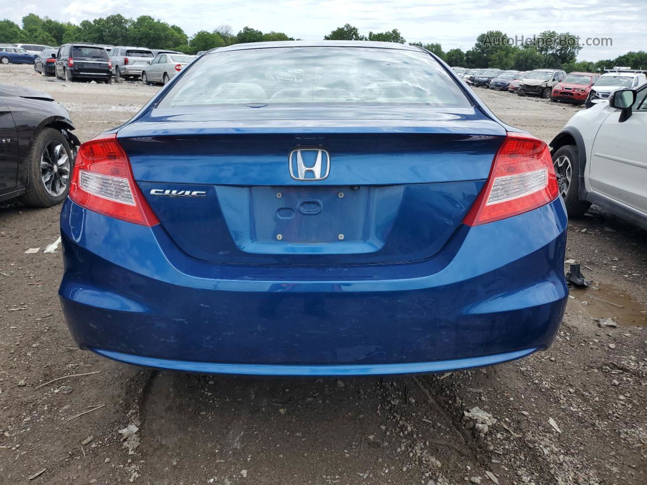 2013 Honda Civic Lx Синий vin: 2HGFG3B56DH531349