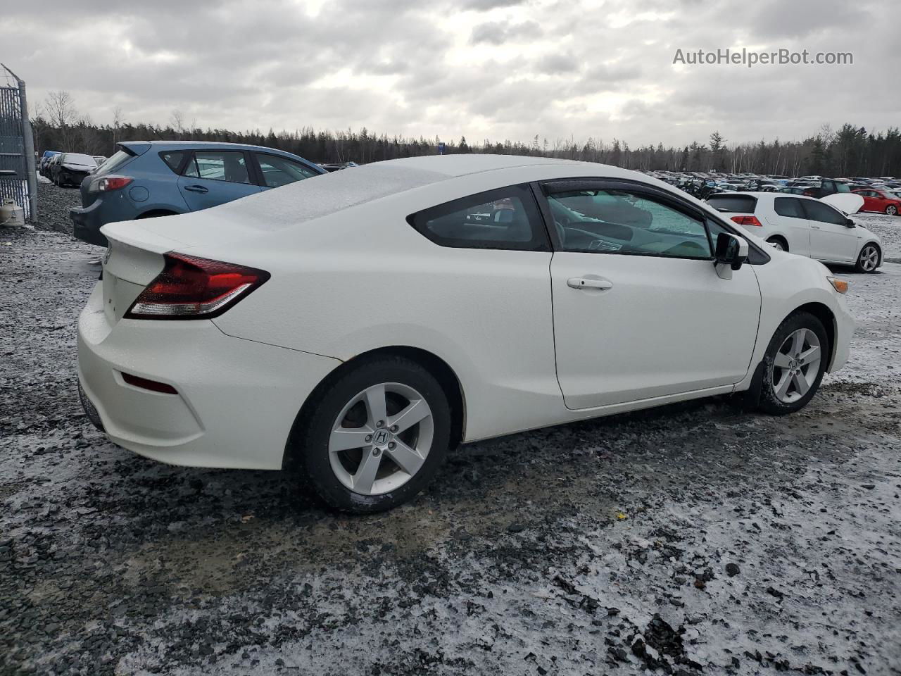 2015 Honda Civic Lx White vin: 2HGFG3B56FH000686