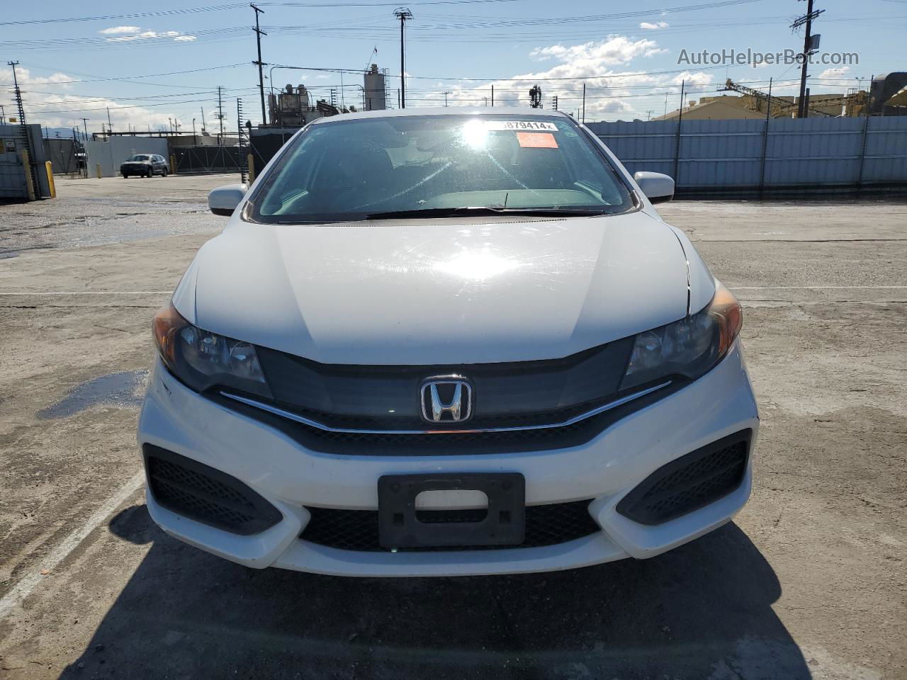 2014 Honda Civic Lx White vin: 2HGFG3B57EH503867