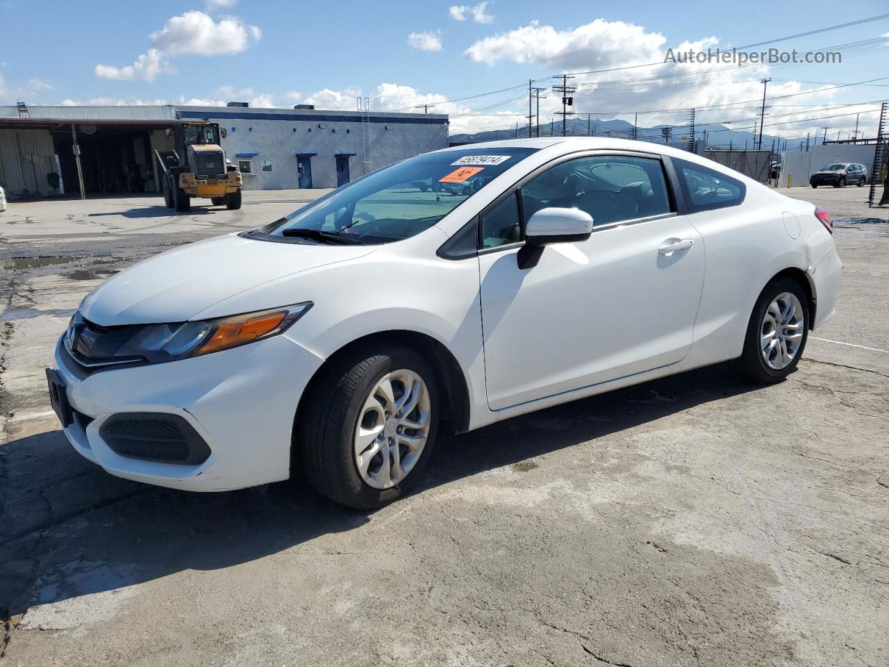 2014 Honda Civic Lx White vin: 2HGFG3B57EH503867