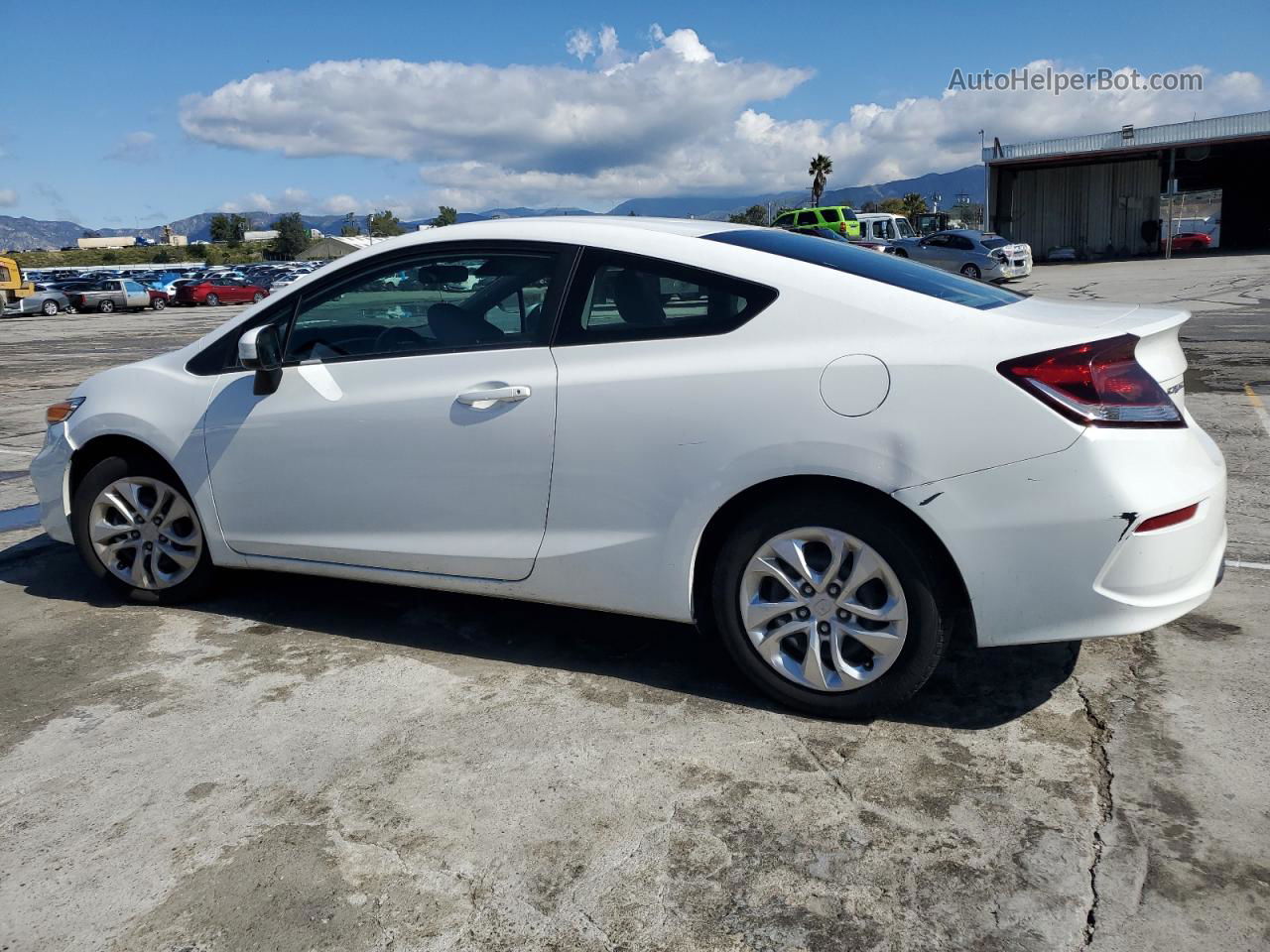 2014 Honda Civic Lx White vin: 2HGFG3B57EH503867