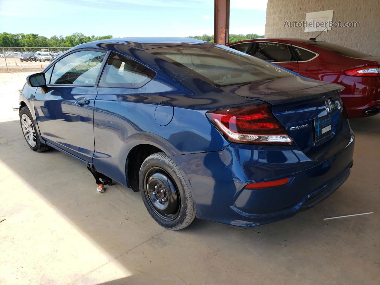 2014 Honda Civic Lx Blue vin: 2HGFG3B57EH511600