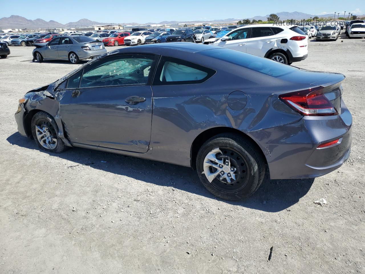 2014 Honda Civic Lx Gray vin: 2HGFG3B57EH525755