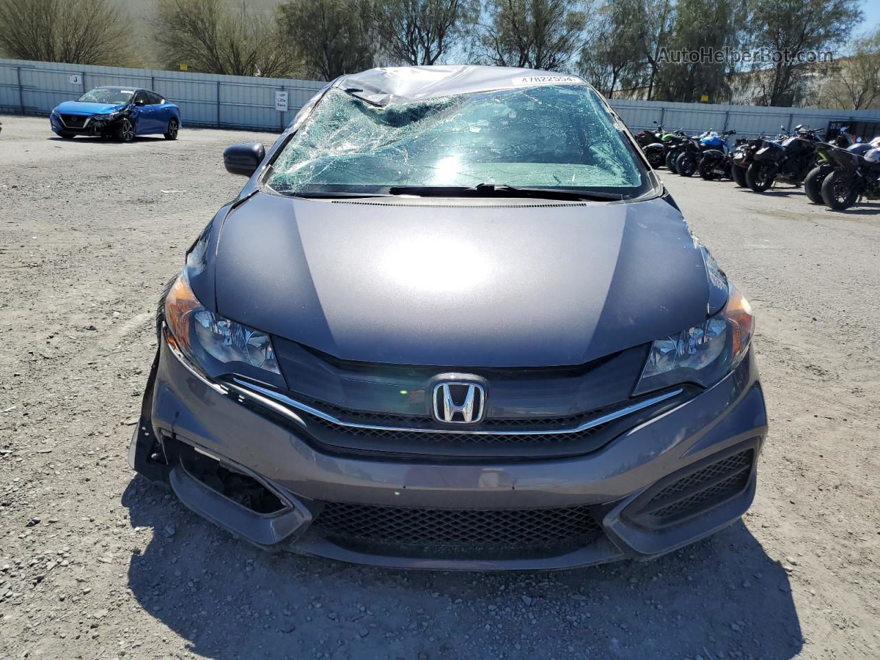 2014 Honda Civic Lx Gray vin: 2HGFG3B57EH525755