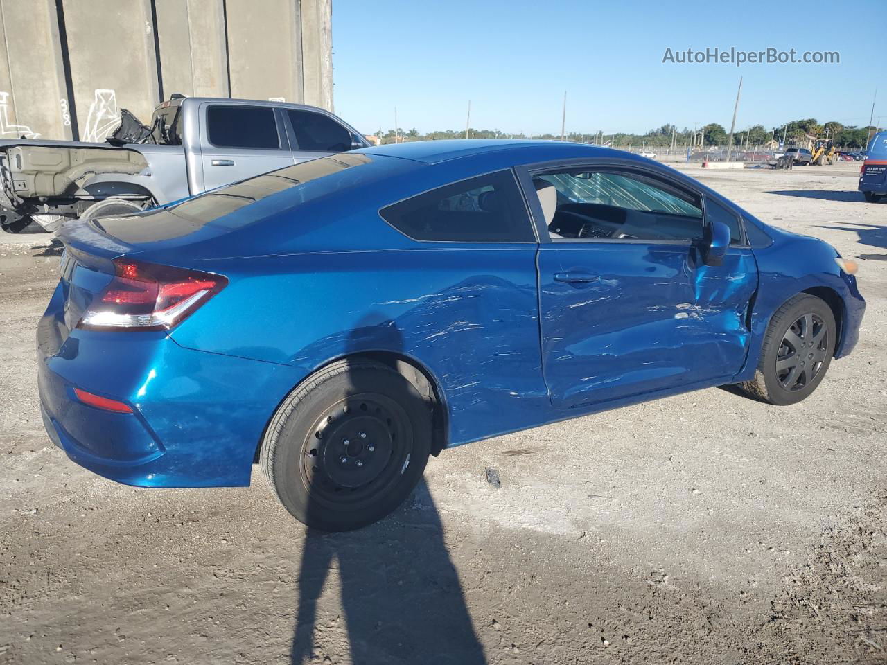 2015 Honda Civic Lx Blue vin: 2HGFG3B57FH520203