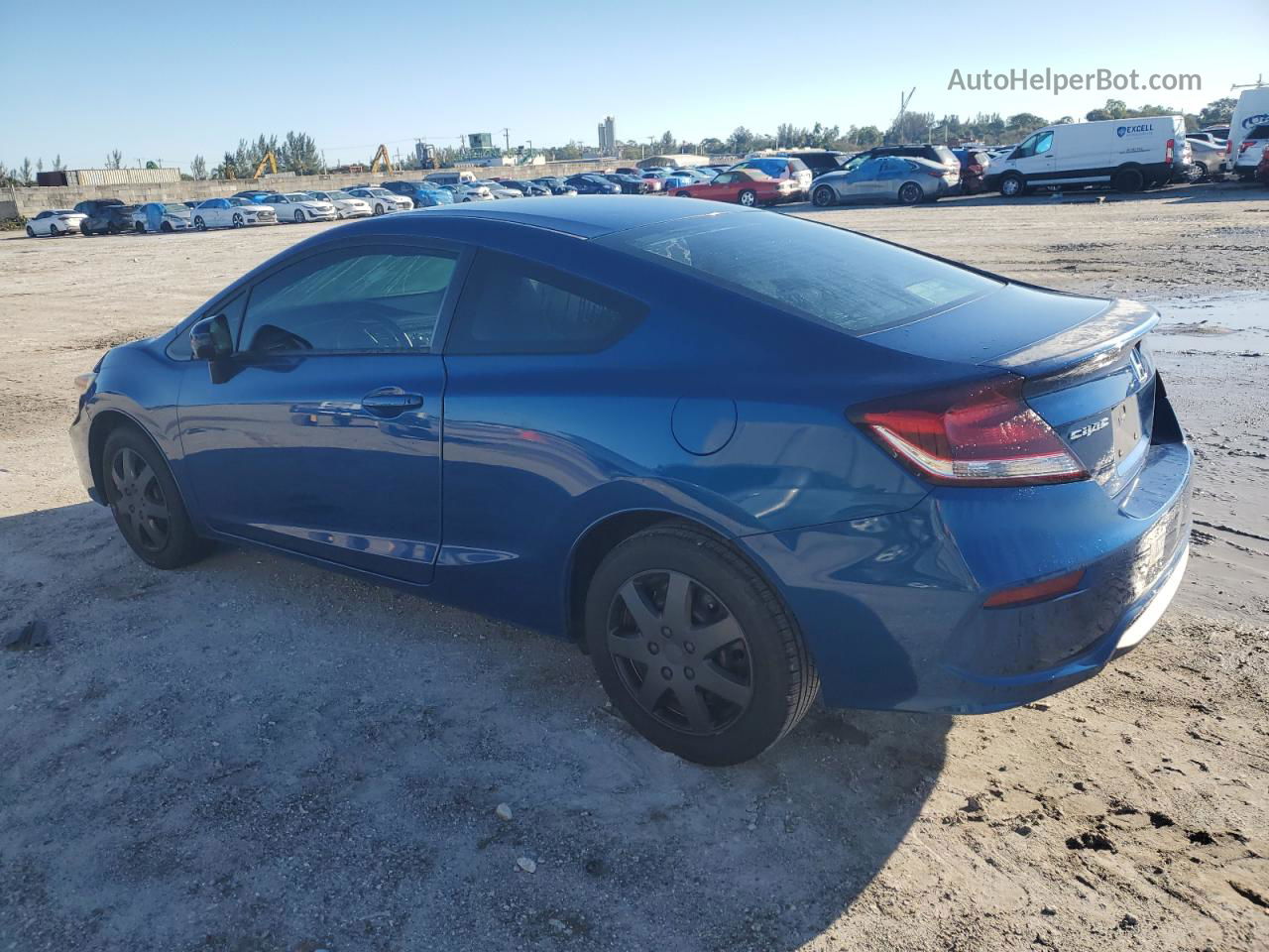 2015 Honda Civic Lx Blue vin: 2HGFG3B57FH520203