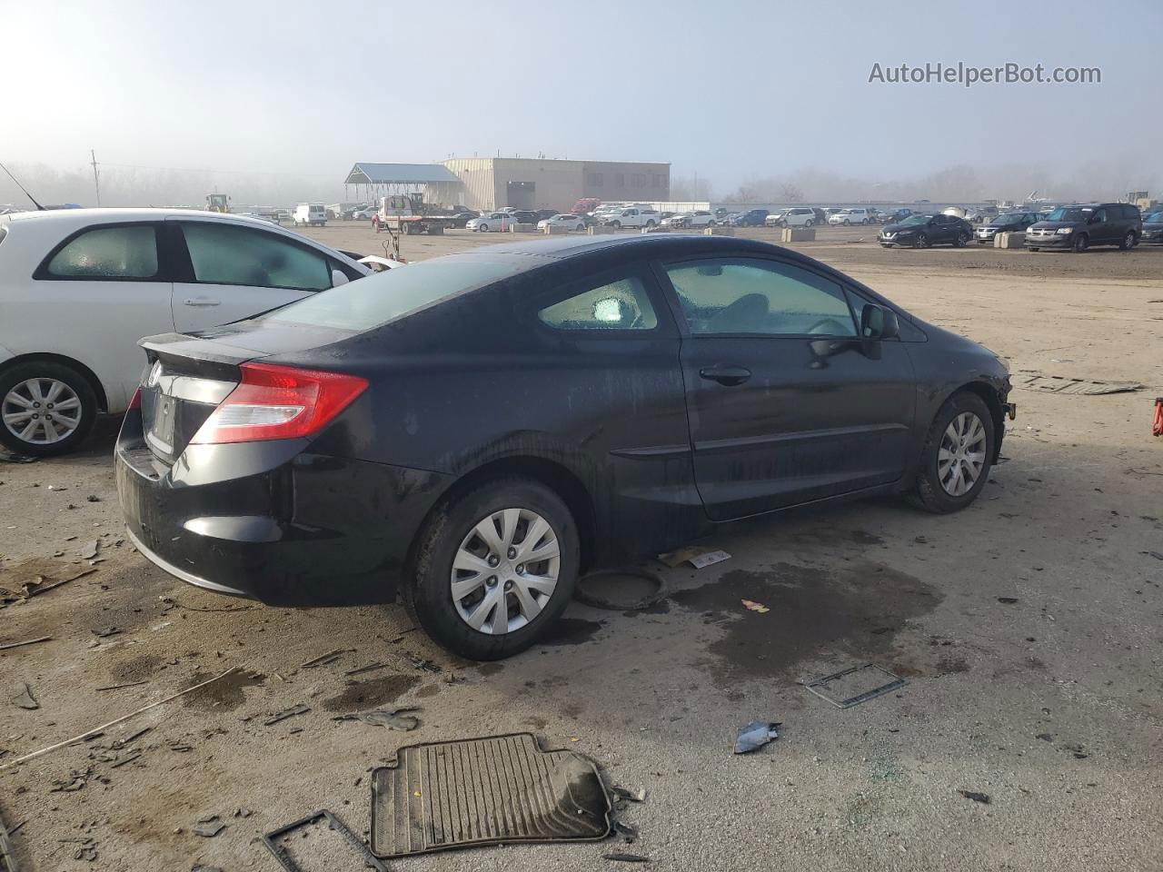 2012 Honda Civic Lx Black vin: 2HGFG3B58CH510601