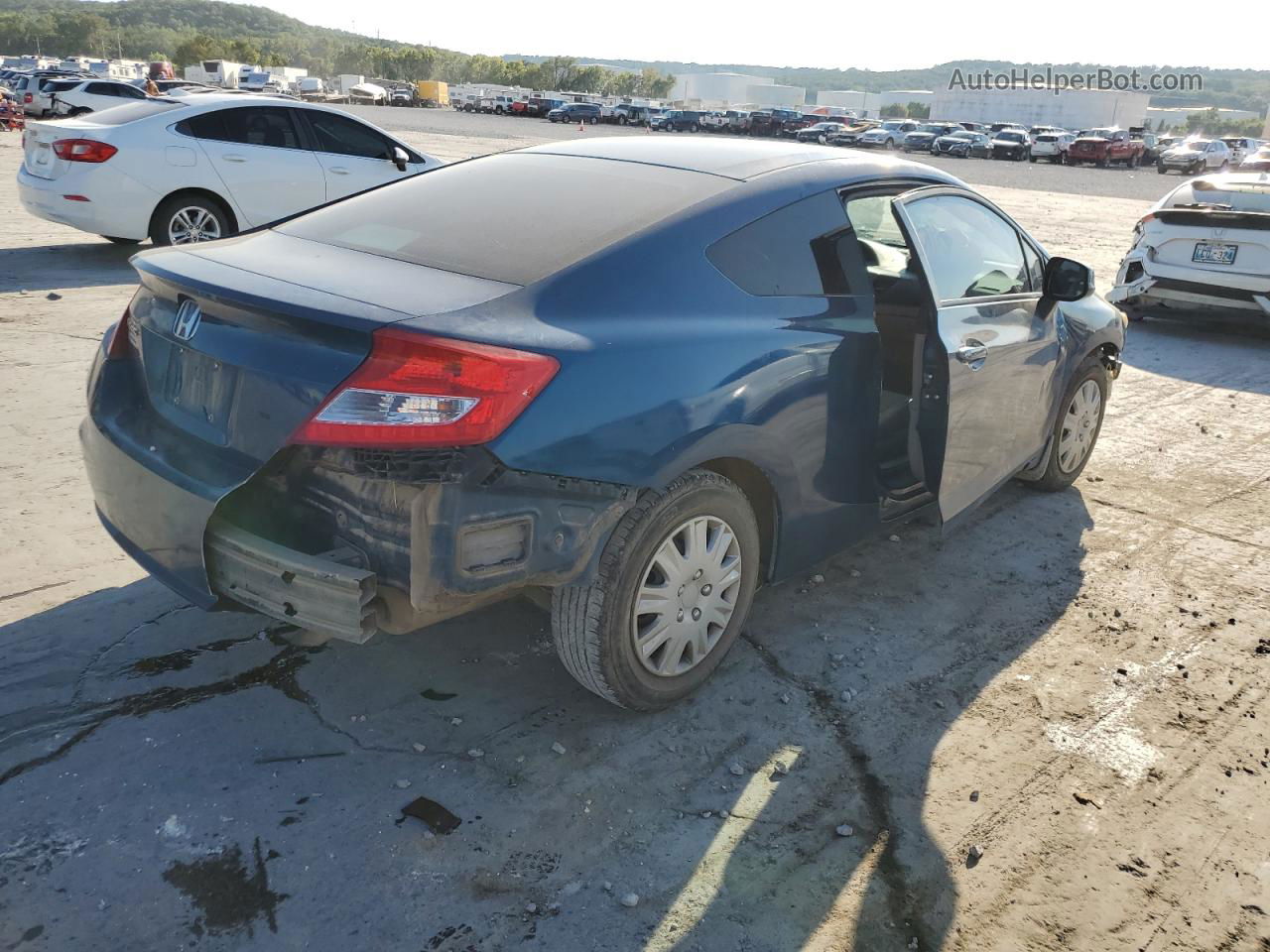 2012 Honda Civic Lx Blue vin: 2HGFG3B58CH518729