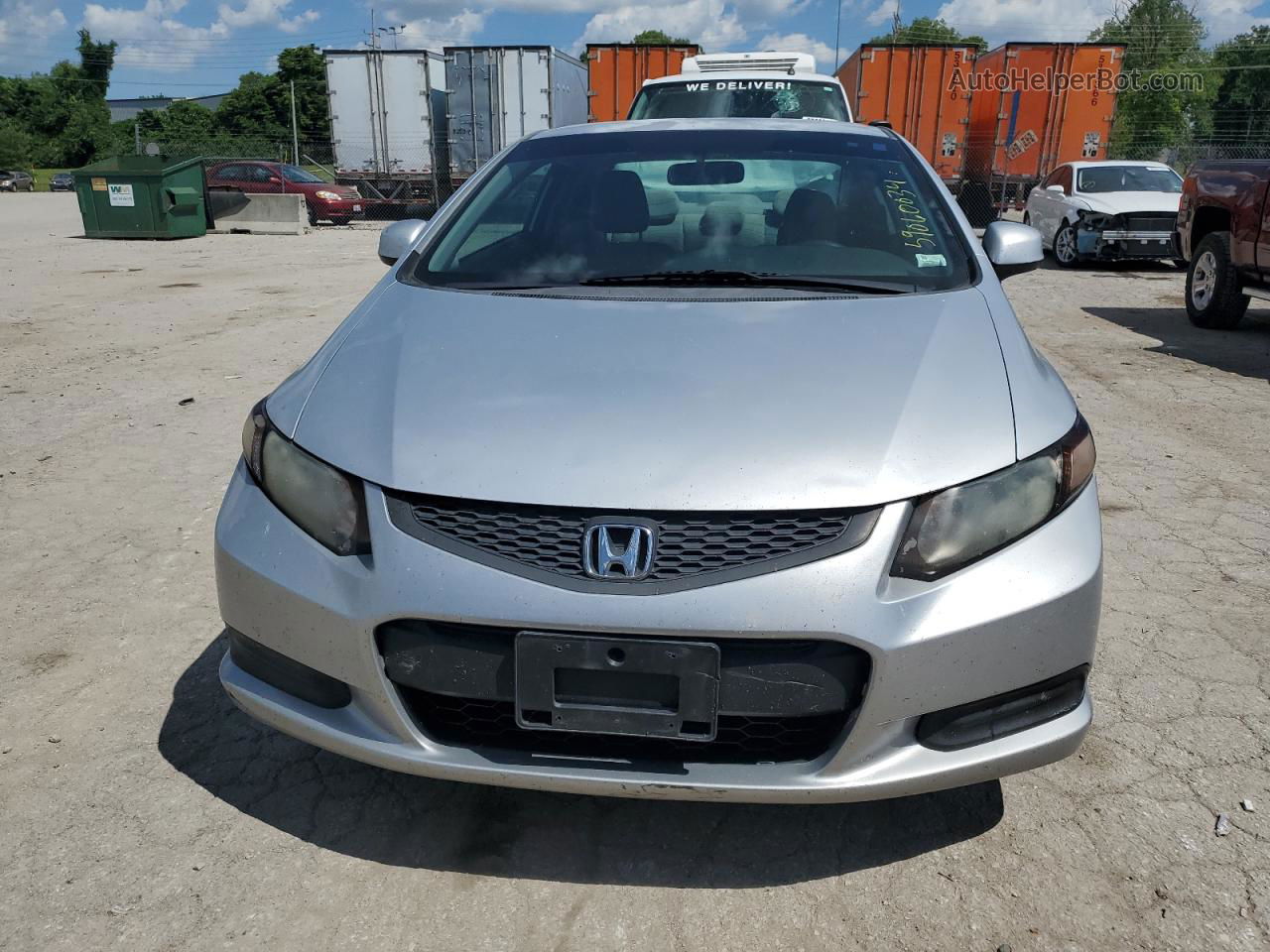 2012 Honda Civic Lx Серебряный vin: 2HGFG3B58CH519136