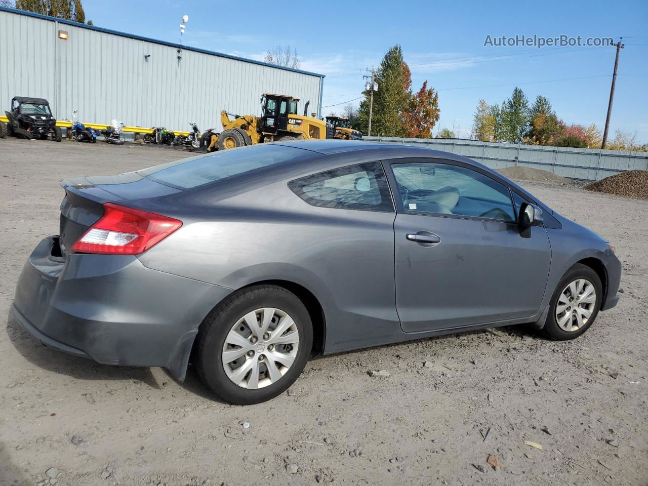 2012 Honda Civic Lx Серый vin: 2HGFG3B58CH558888