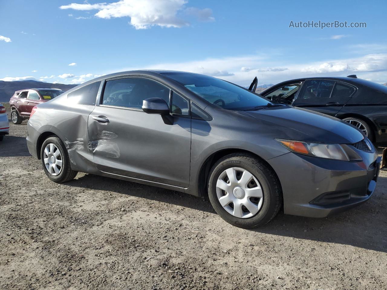 2012 Honda Civic Lx Charcoal vin: 2HGFG3B58CH565162