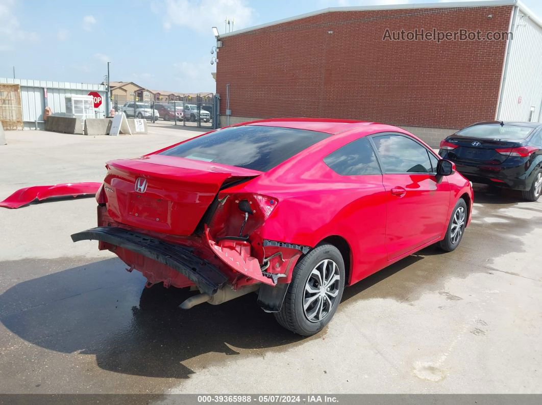 2013 Honda Civic Lx Red vin: 2HGFG3B58DH532034