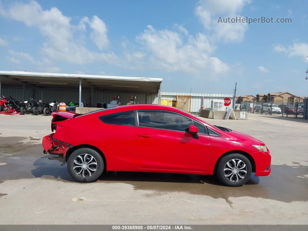 2013 Honda Civic Lx Red vin: 2HGFG3B58DH532034