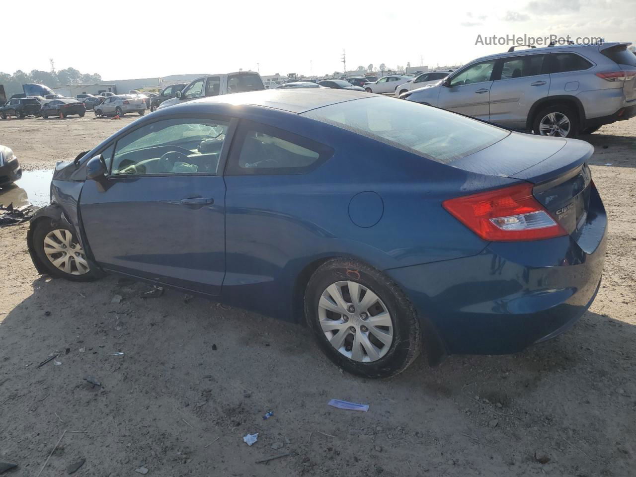 2012 Honda Civic Lx Blue vin: 2HGFG3B59CH539900