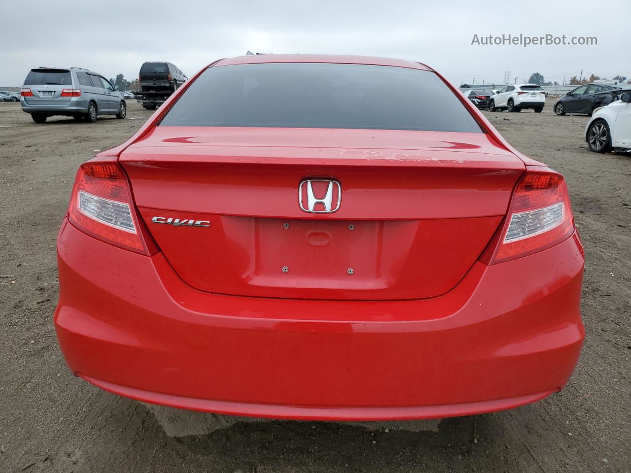 2012 Honda Civic Lx Красный vin: 2HGFG3B59CH554039