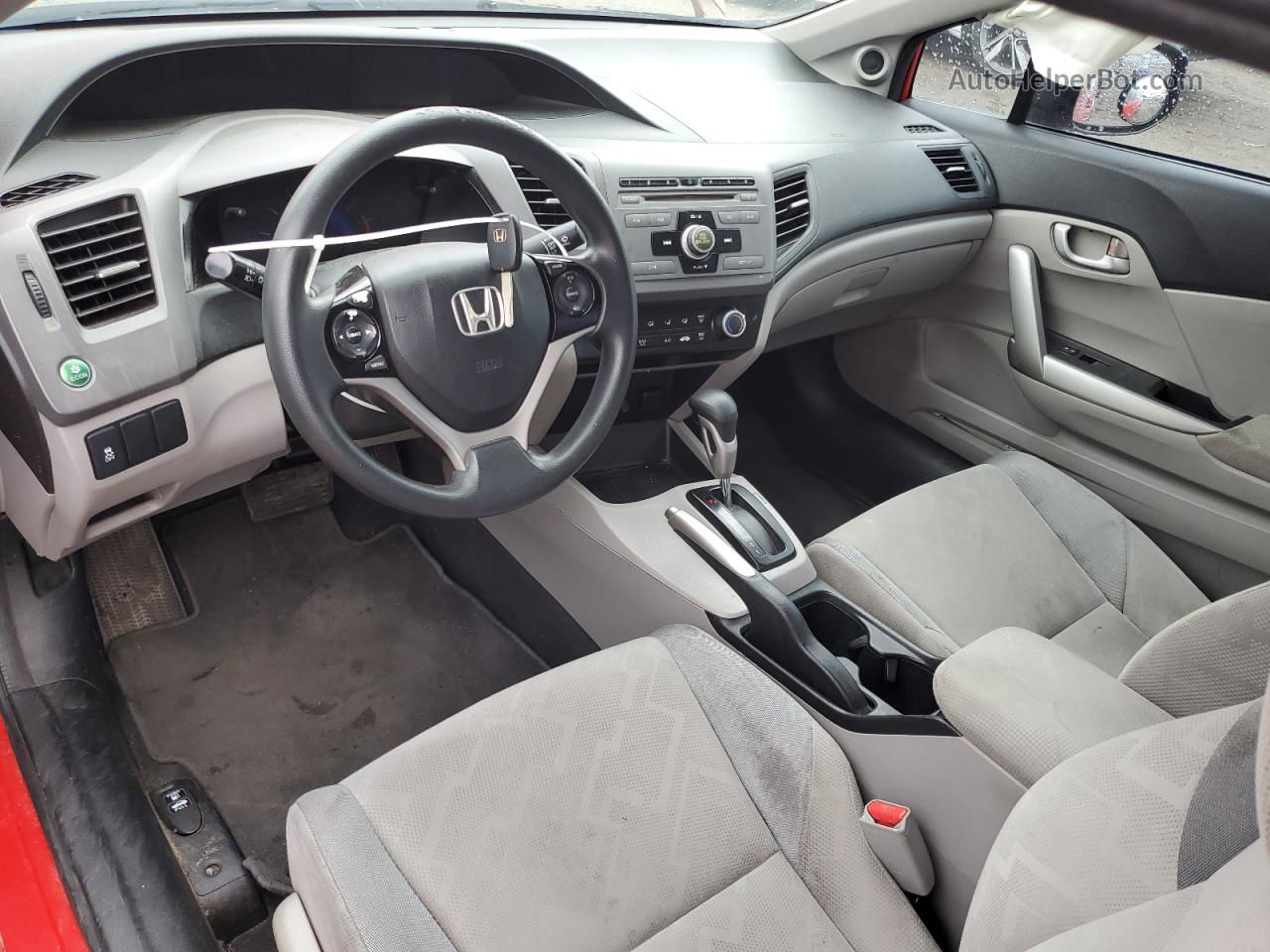 2012 Honda Civic Lx Красный vin: 2HGFG3B59CH554039