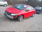 2012 Honda Civic Lx Red vin: 2HGFG3B59CH560231