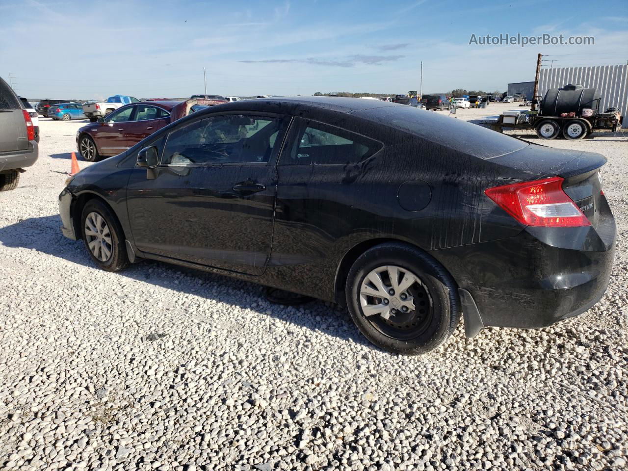 2012 Honda Civic Lx Black vin: 2HGFG3B59CH561315