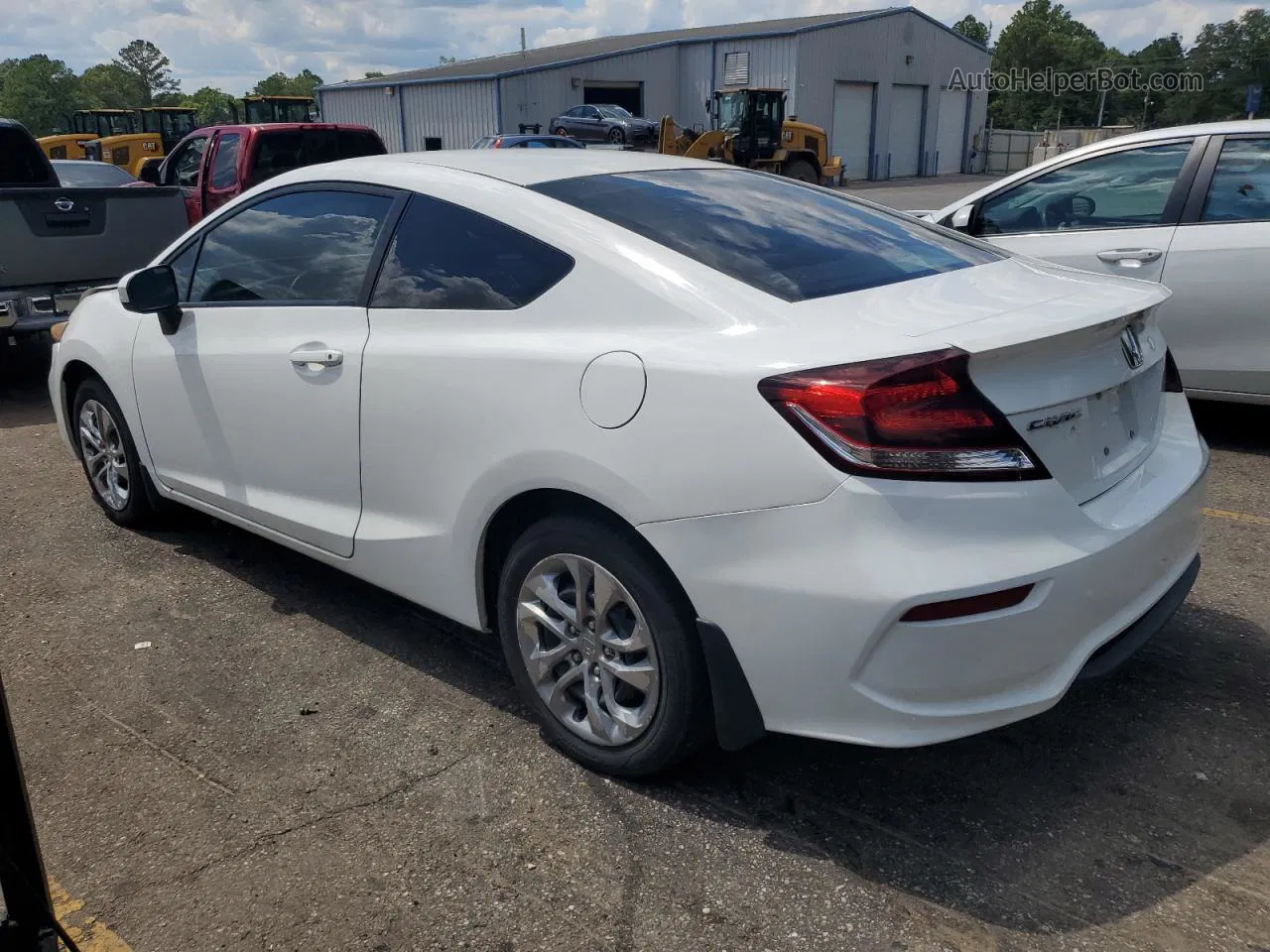 2014 Honda Civic Lx White vin: 2HGFG3B59EH515437