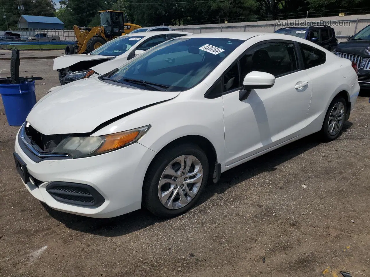 2014 Honda Civic Lx White vin: 2HGFG3B59EH515437