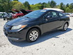 2012 Honda Civic Lx Black vin: 2HGFG3B5XCH513516