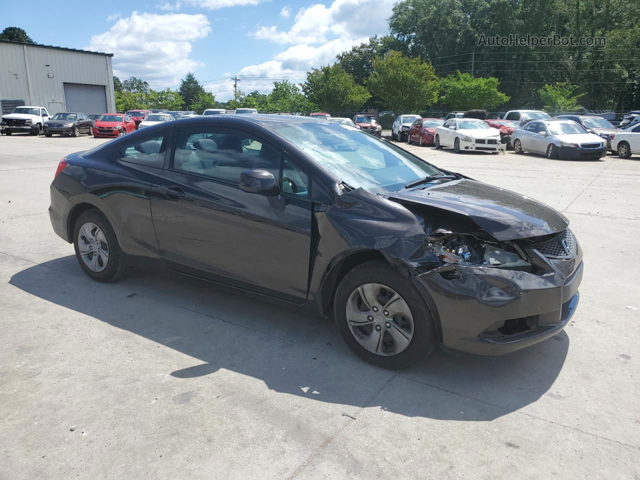 2013 Honda Civic Lx Black vin: 2HGFG3B5XDH526154