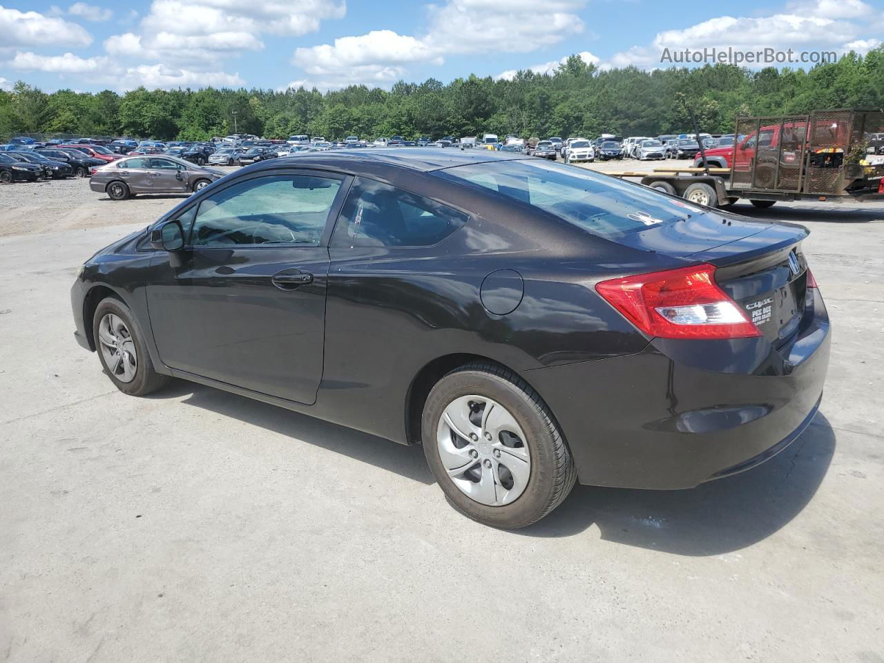 2013 Honda Civic Lx Black vin: 2HGFG3B5XDH526154