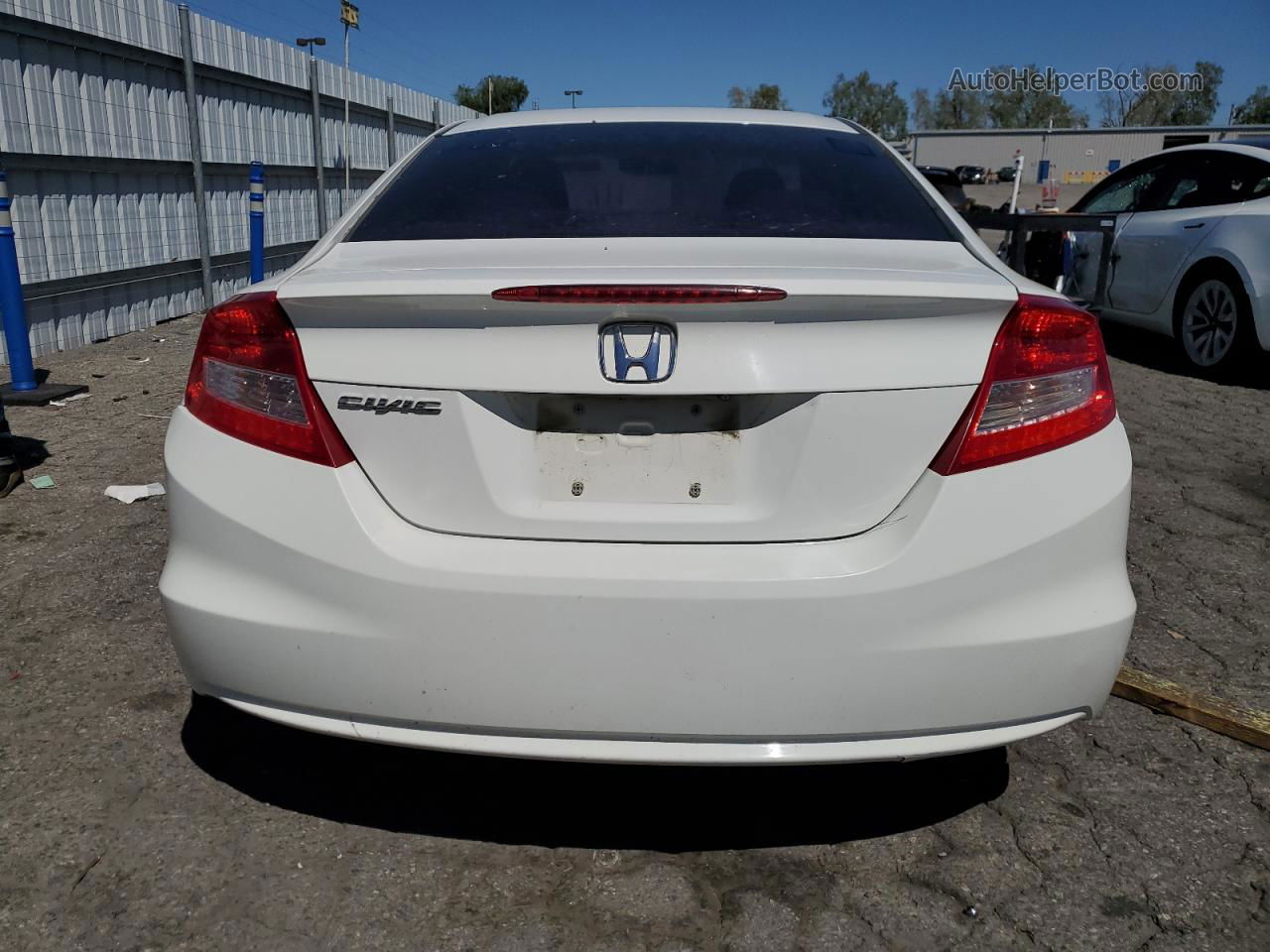 2013 Honda Civic Ex White vin: 2HGFG3B81DH509897