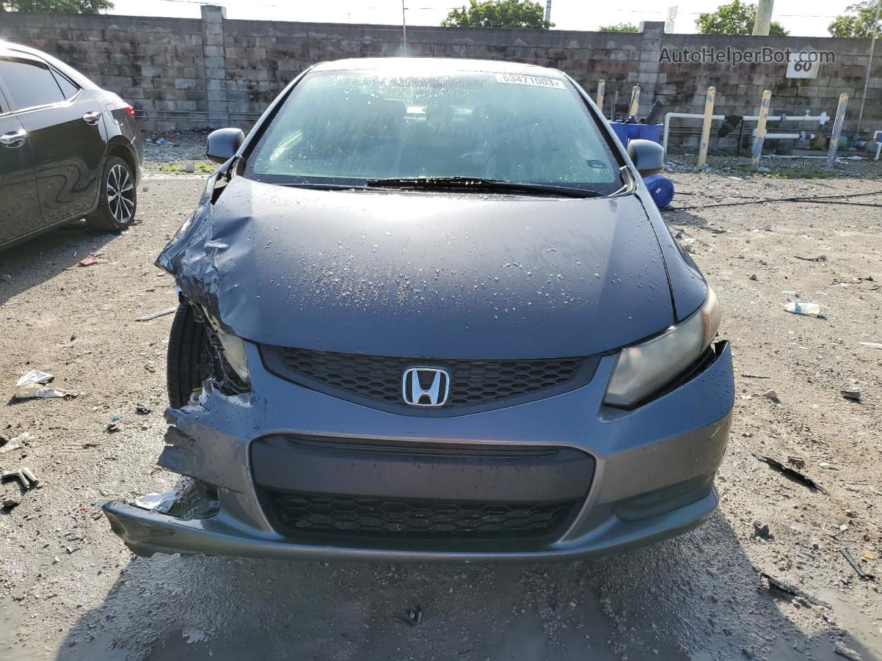 2012 Honda Civic Ex Gray vin: 2HGFG3B83CH525632