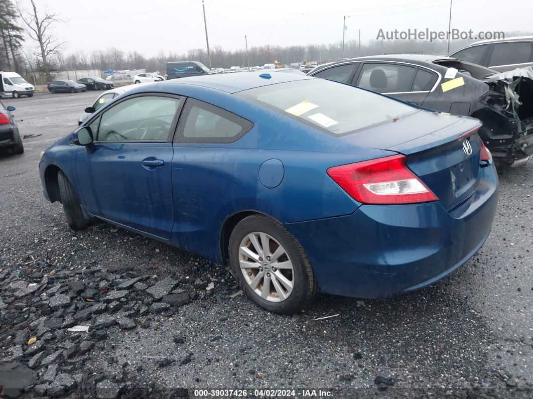 2012 Honda Civic Ex Blue vin: 2HGFG3B83CH527770