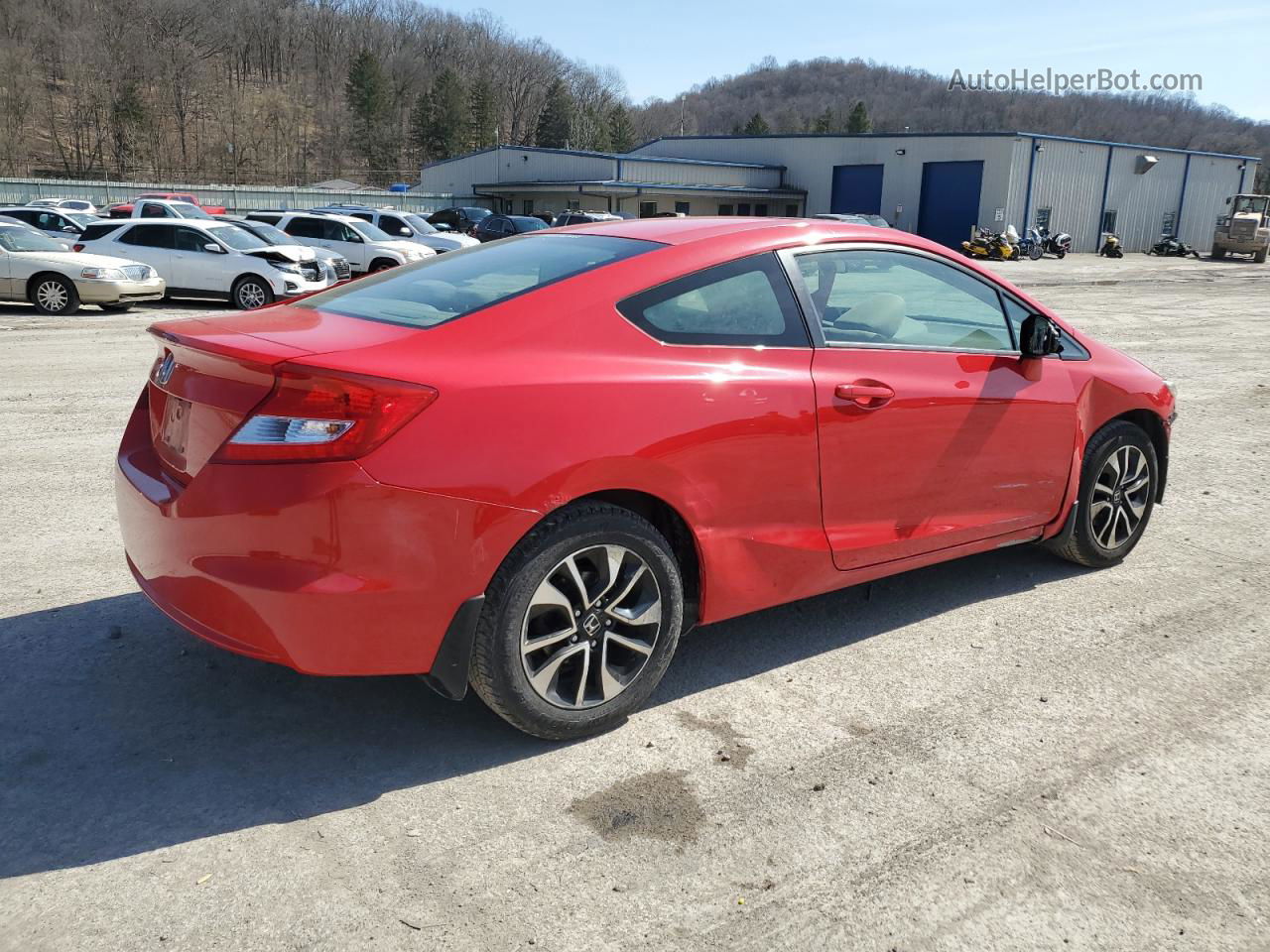 2013 Honda Civic Ex Red vin: 2HGFG3B83DH516334