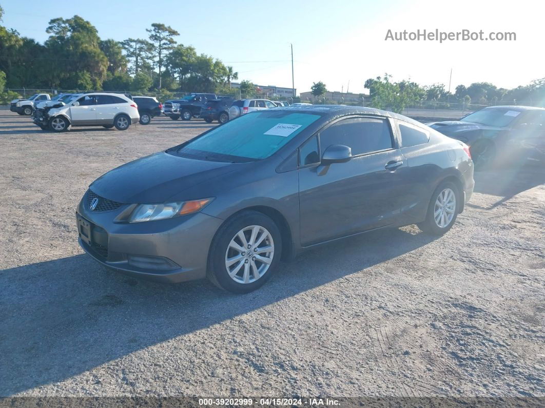 2012 Honda Civic Ex Gray vin: 2HGFG3B85CH510419