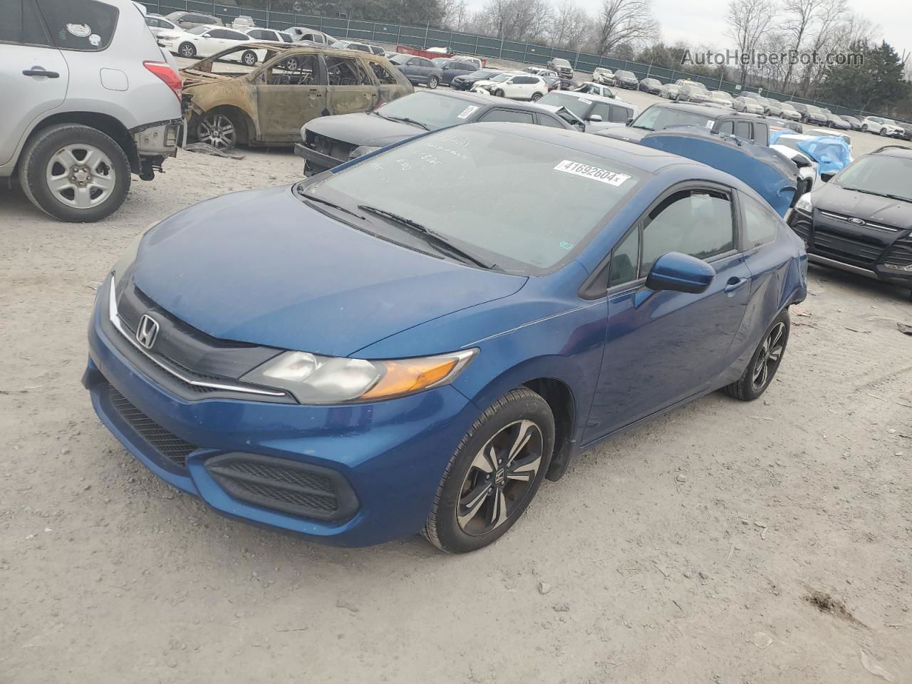 2014 Honda Civic Ex Blue vin: 2HGFG3B85EH520872