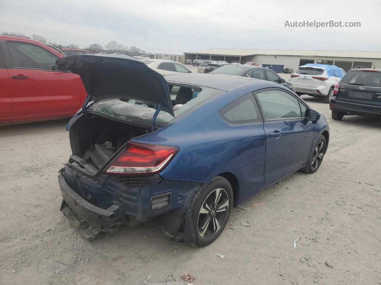 2014 Honda Civic Ex Blue vin: 2HGFG3B85EH520872