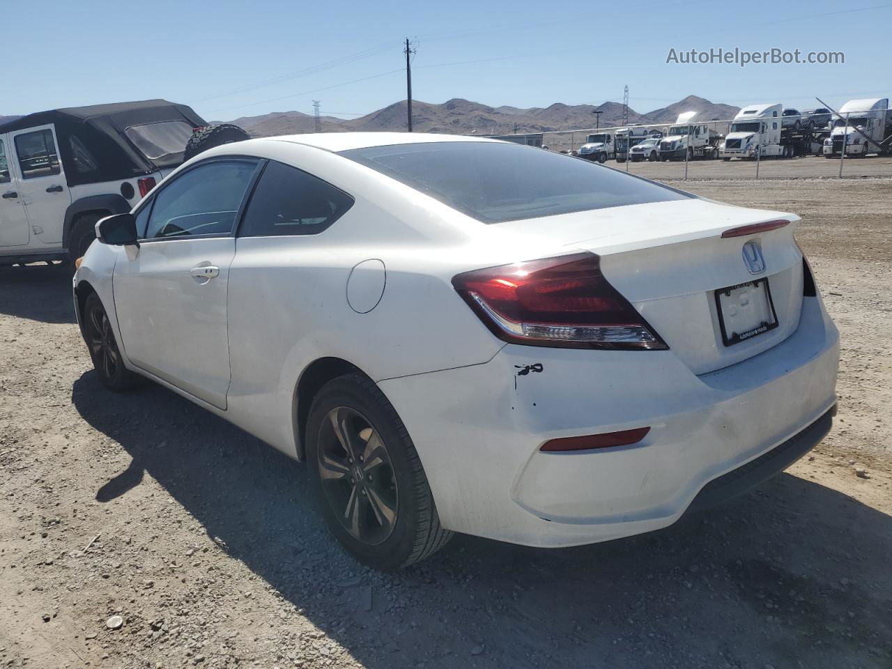 2015 Honda Civic Ex White vin: 2HGFG3B85FH525569