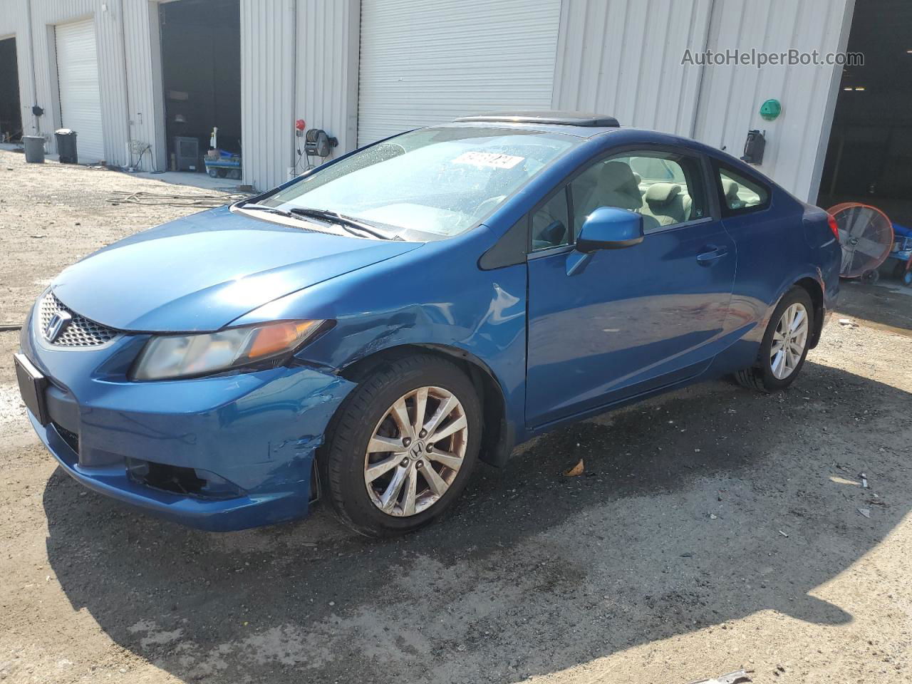 2012 Honda Civic Ex Blue vin: 2HGFG3B86CH533806