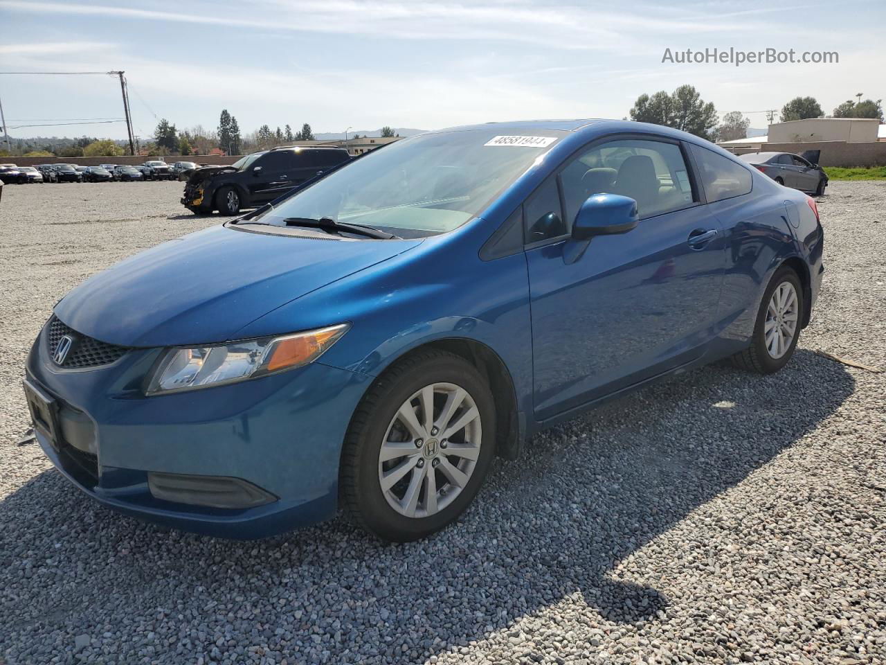 2012 Honda Civic Ex Blue vin: 2HGFG3B86CH535717