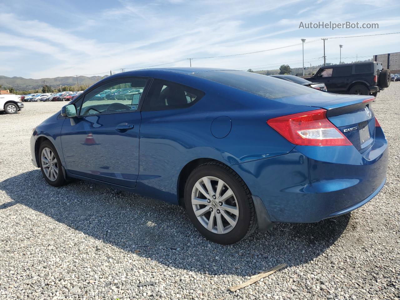 2012 Honda Civic Ex Blue vin: 2HGFG3B86CH535717