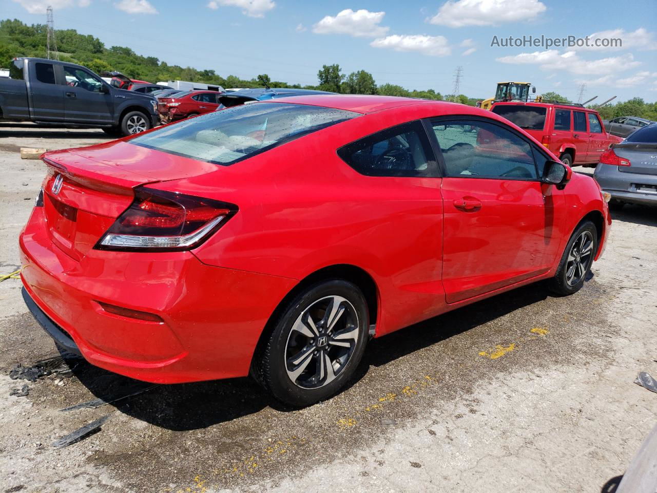 2014 Honda Civic Ex Red vin: 2HGFG3B86EH507080