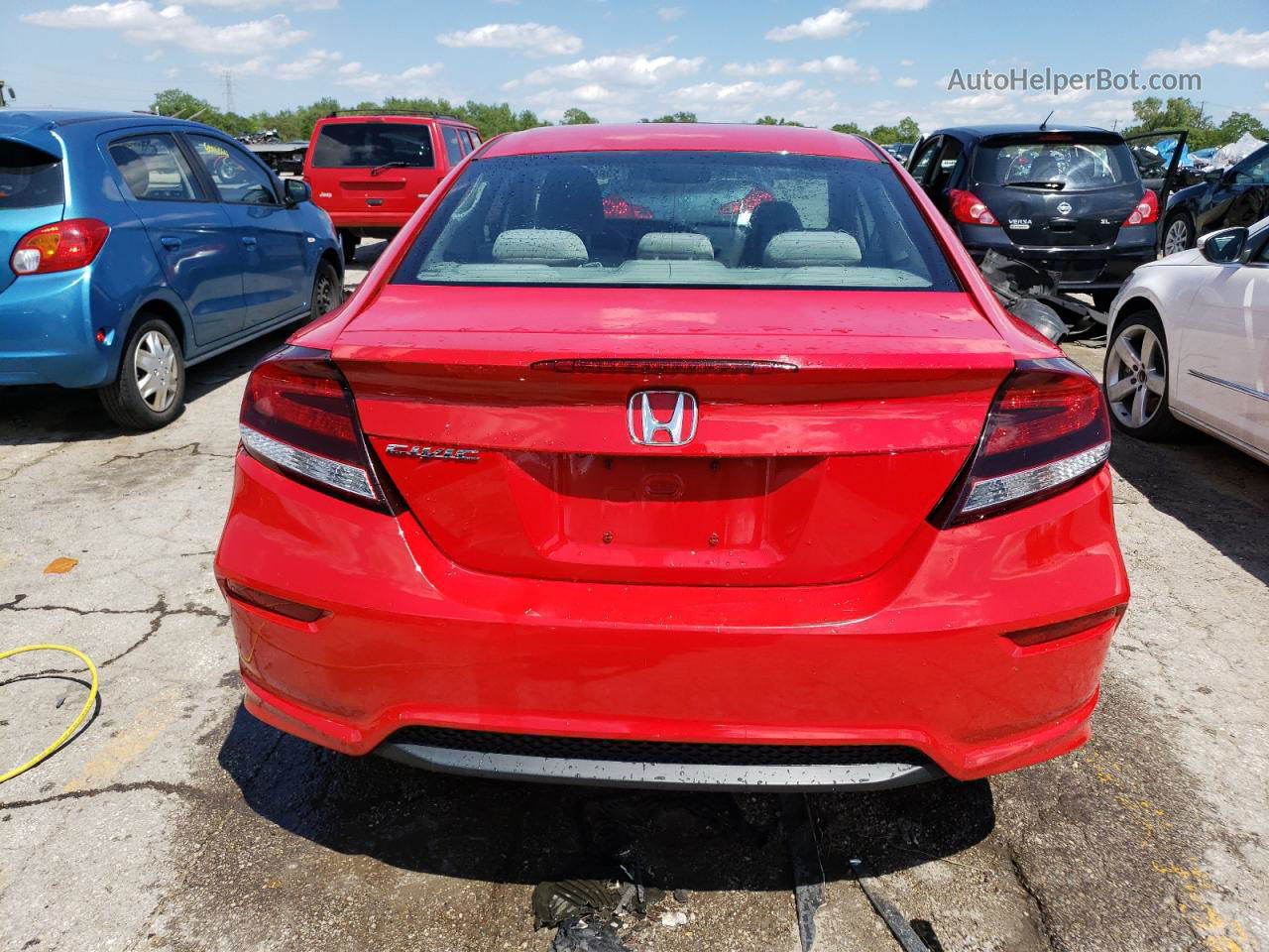 2014 Honda Civic Ex Красный vin: 2HGFG3B86EH507080