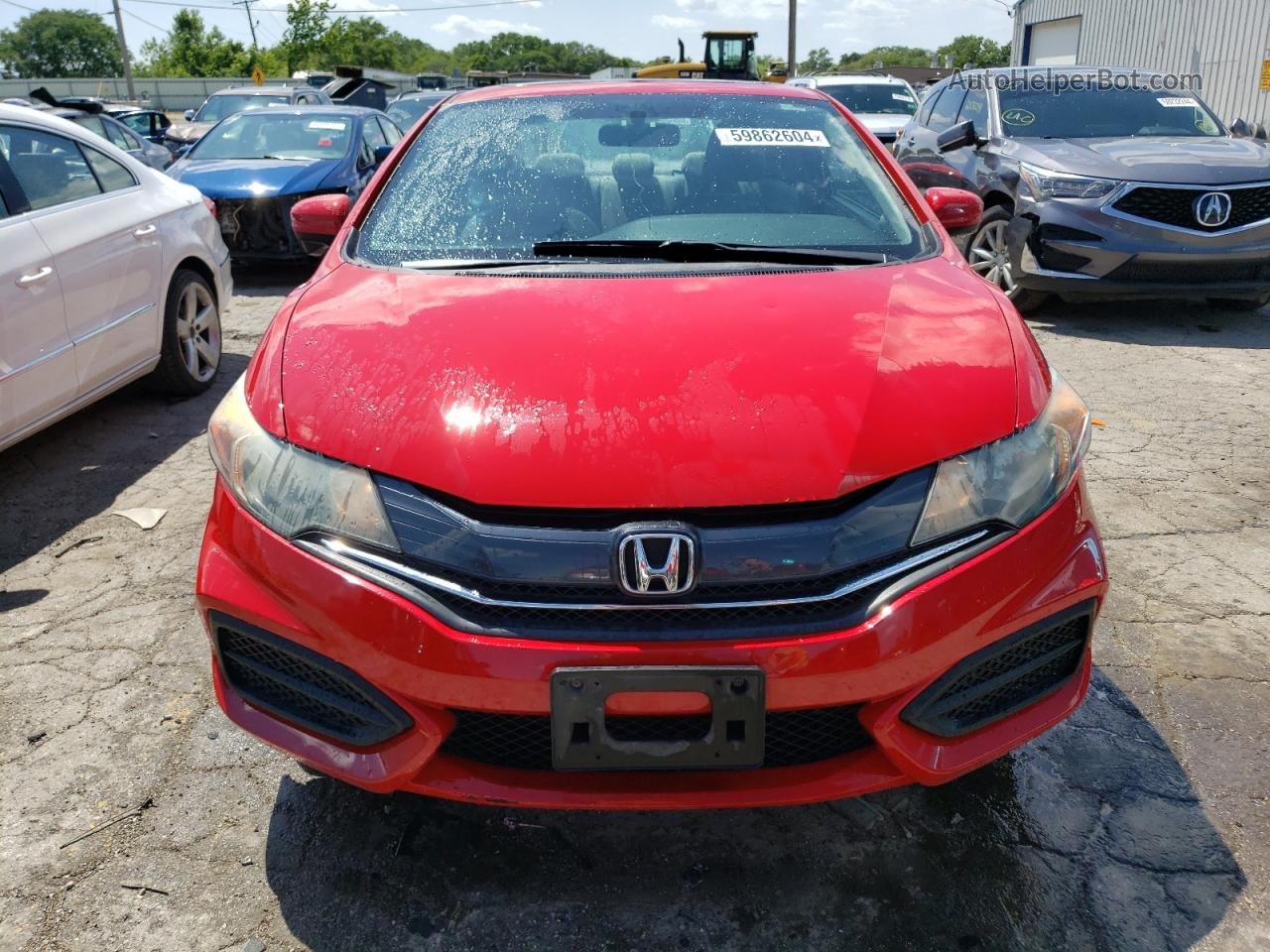 2014 Honda Civic Ex Red vin: 2HGFG3B86EH507080