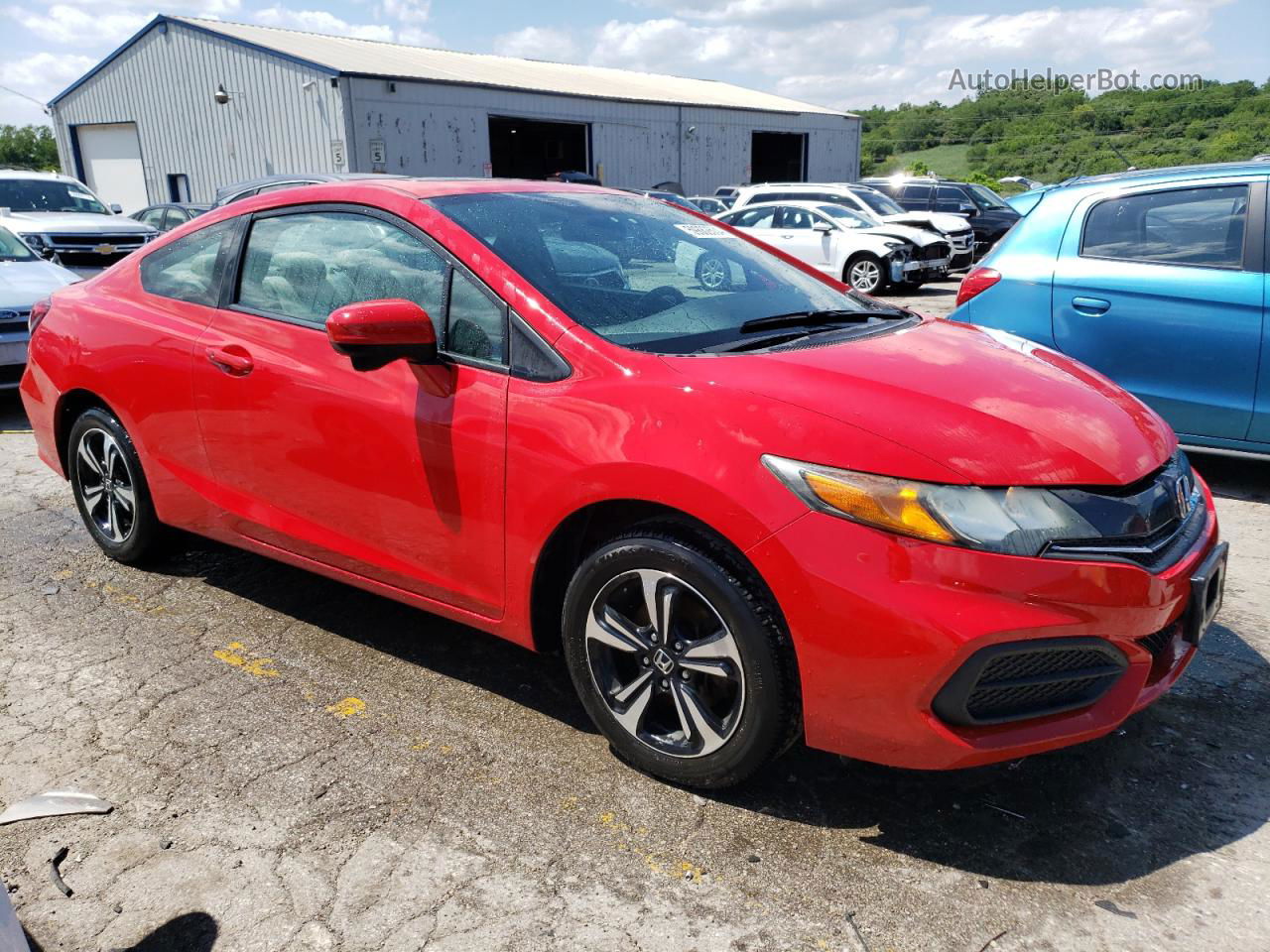 2014 Honda Civic Ex Красный vin: 2HGFG3B86EH507080