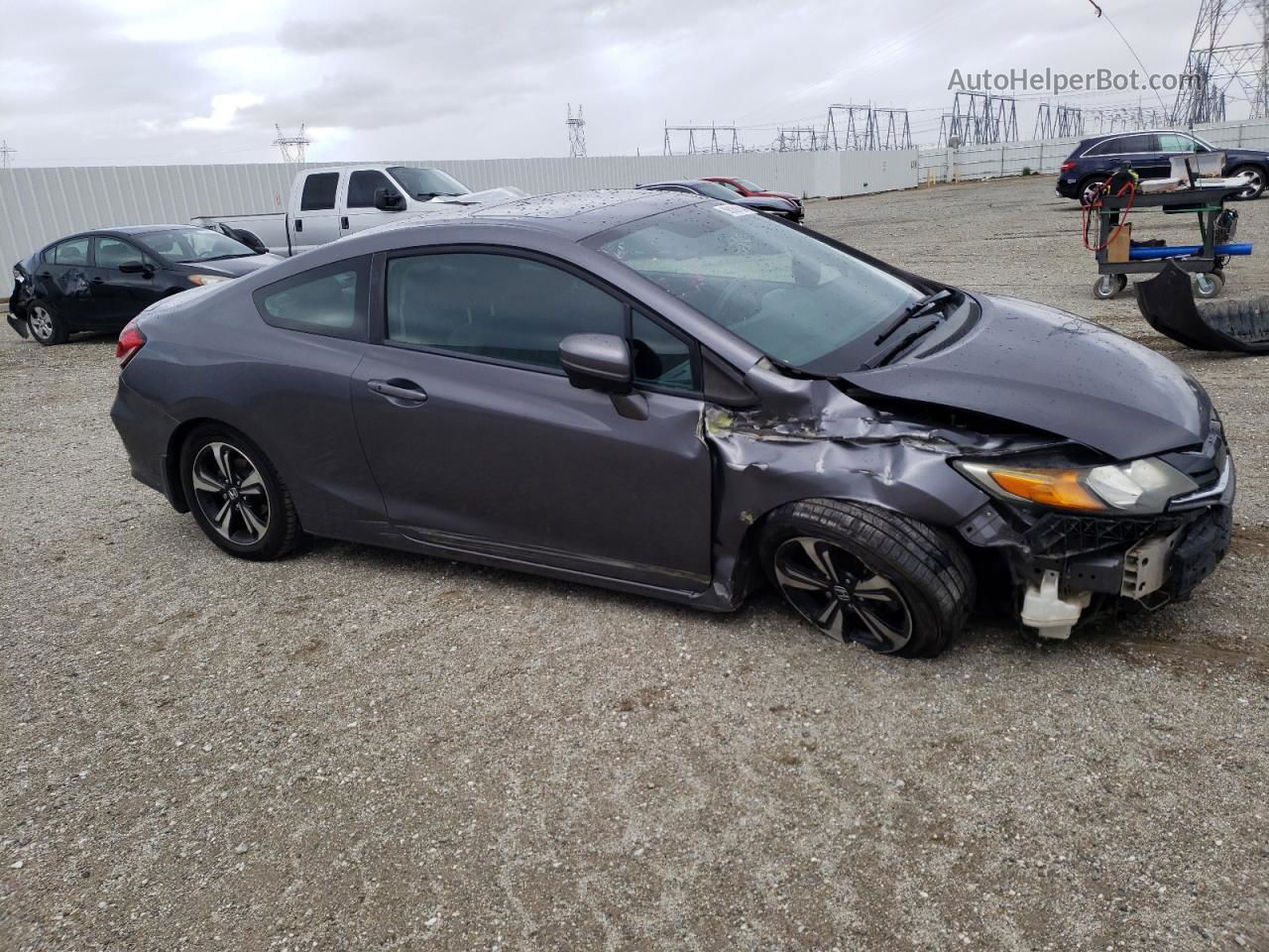 2015 Honda Civic Ex Gray vin: 2HGFG3B86FH528173