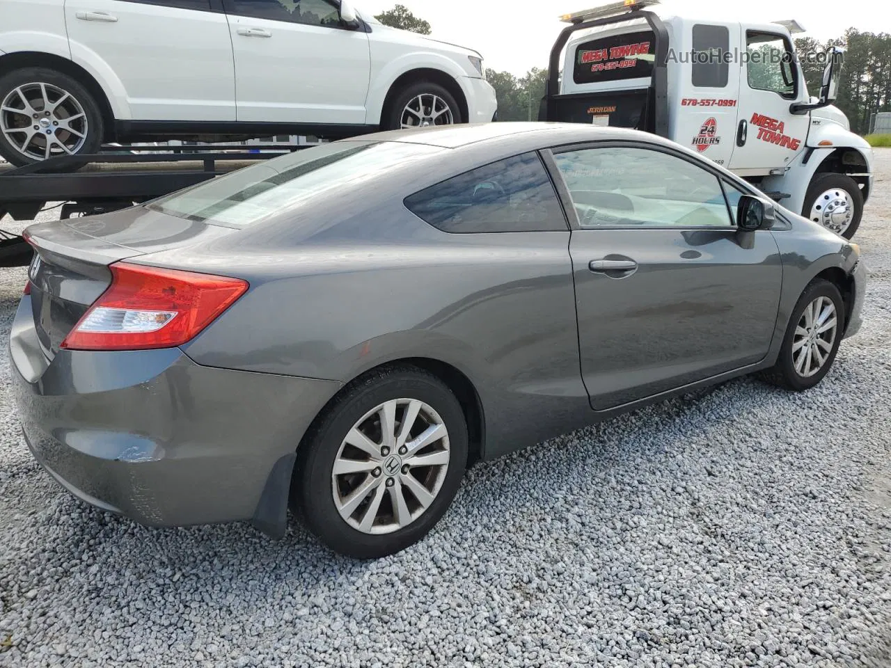 2012 Honda Civic Ex Gray vin: 2HGFG3B87CH508770