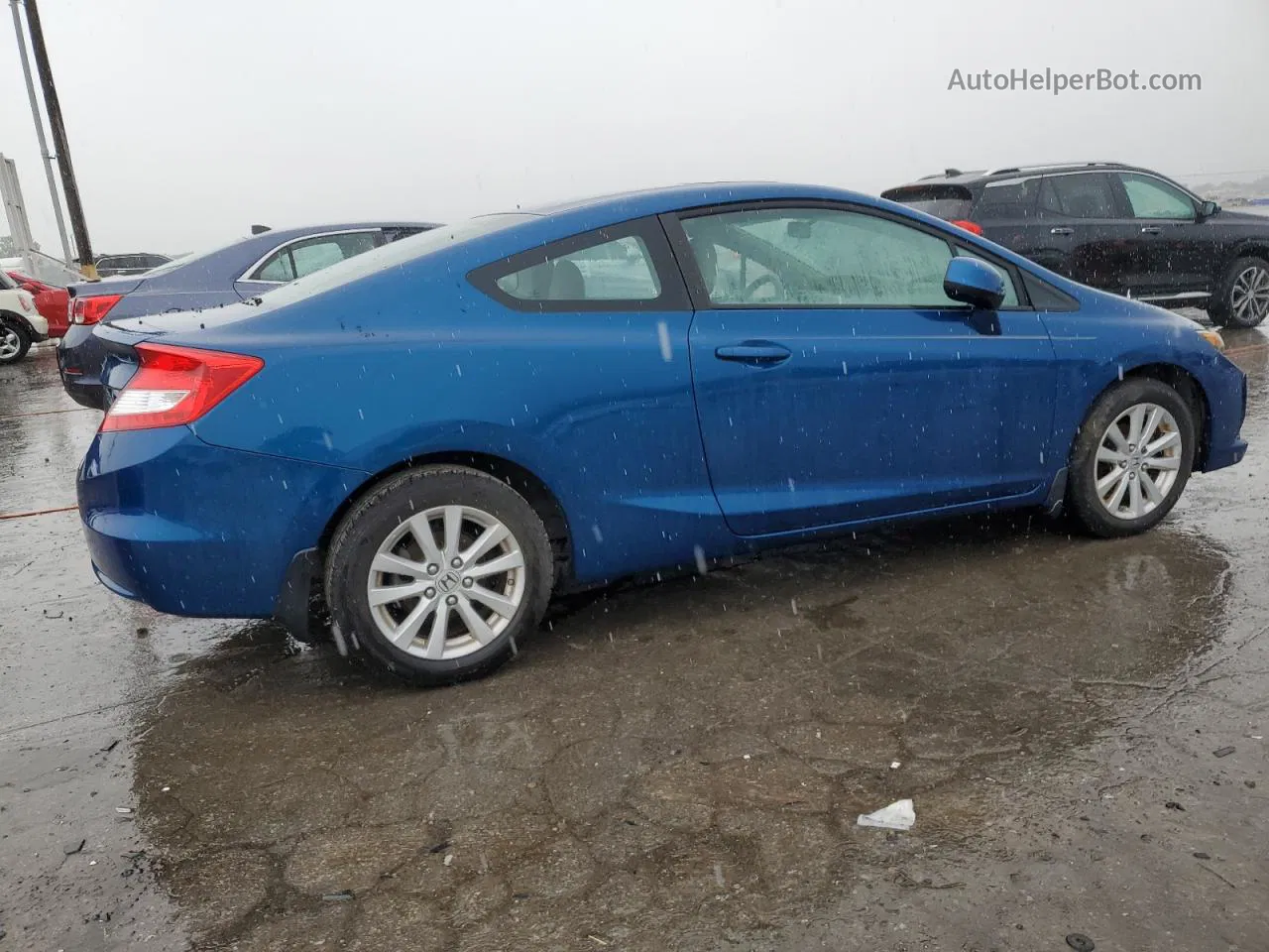 2012 Honda Civic Ex Blue vin: 2HGFG3B87CH530025