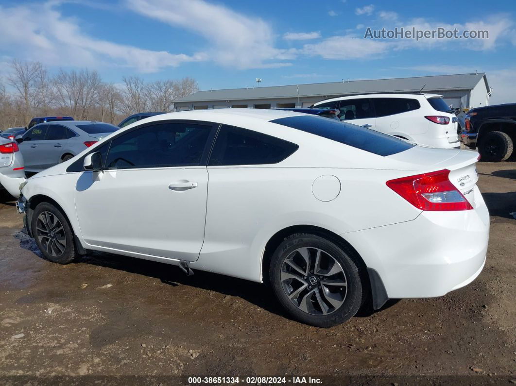 2013 Honda Civic Ex White vin: 2HGFG3B87DH508088