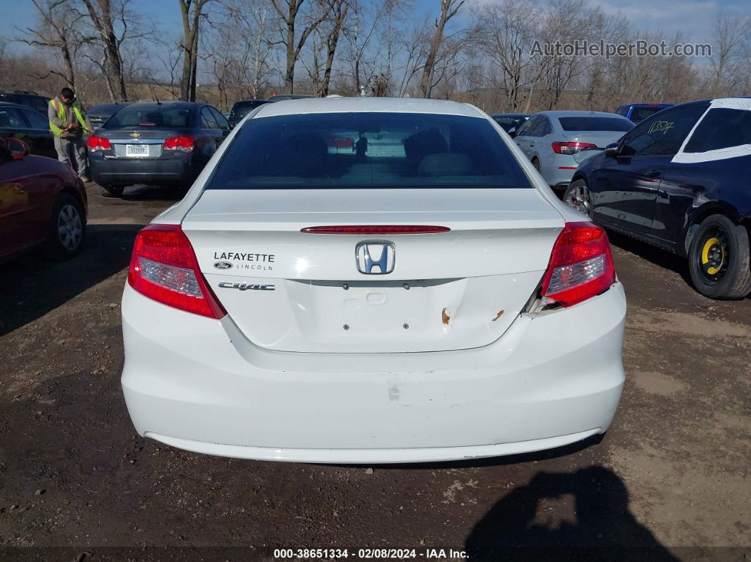 2013 Honda Civic Ex White vin: 2HGFG3B87DH508088