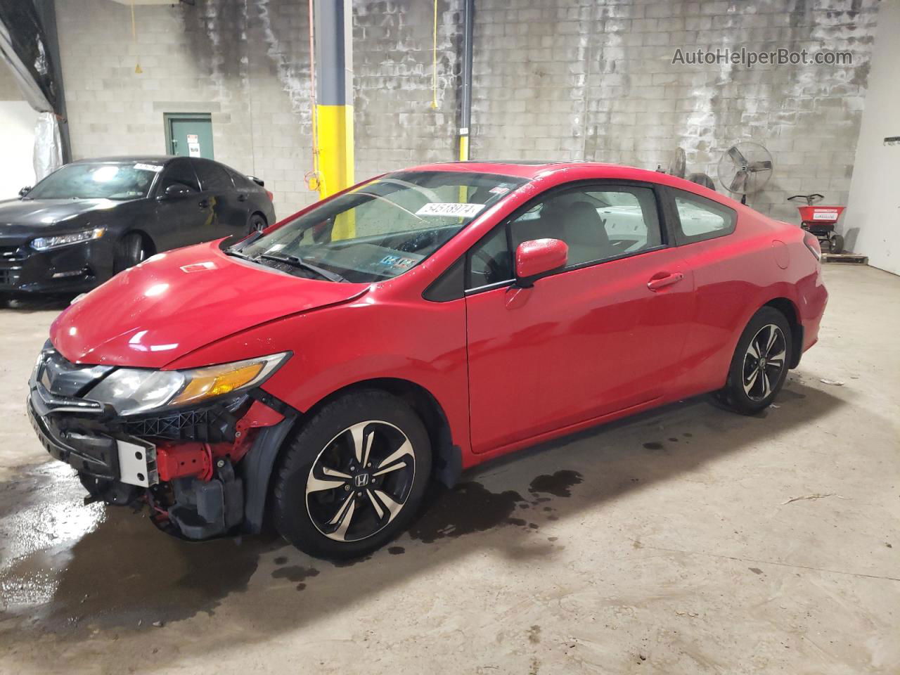 2015 Honda Civic Ex Red vin: 2HGFG3B87FH508238